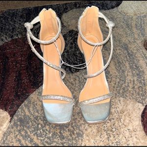 Sparkly, sliver, heels